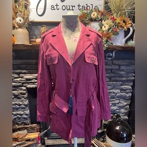 NWT Faconnable Jacket Size 8 Pink